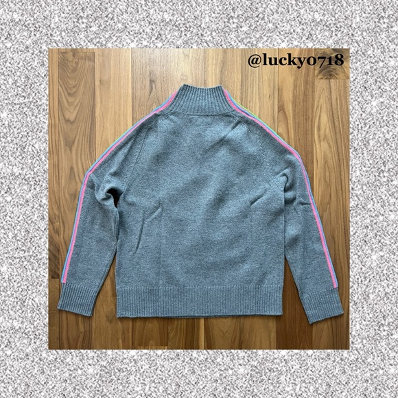 Chinti & Parker NWT Ripple Gray Marli Multi Wool & Cashmere Sweater Sz S - Picture 6 of 9